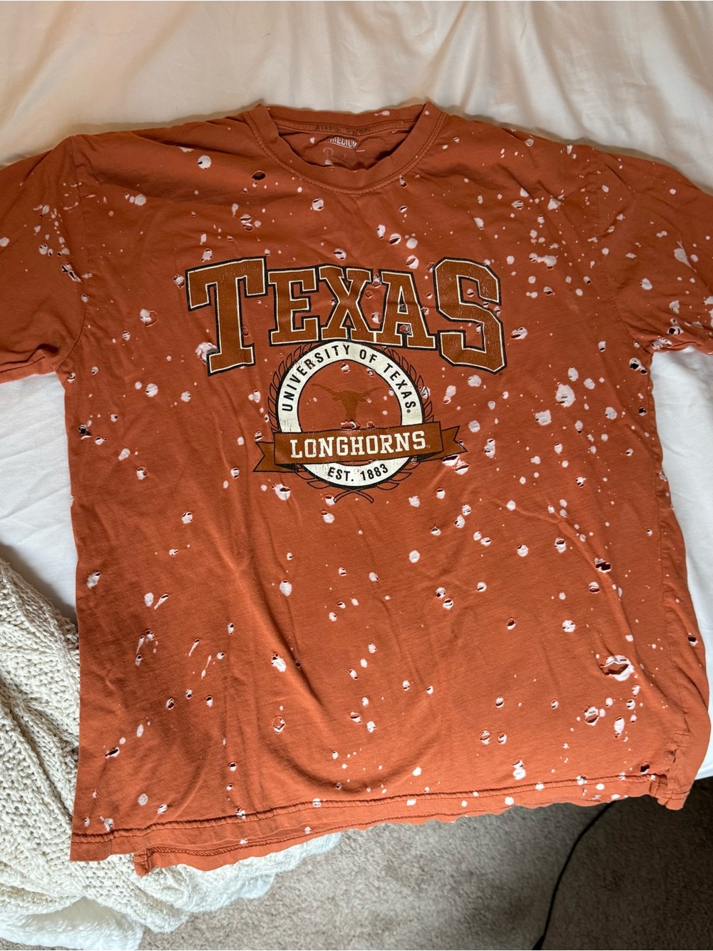Texas Longhorns Orange Graphic Short Sleeve Tee